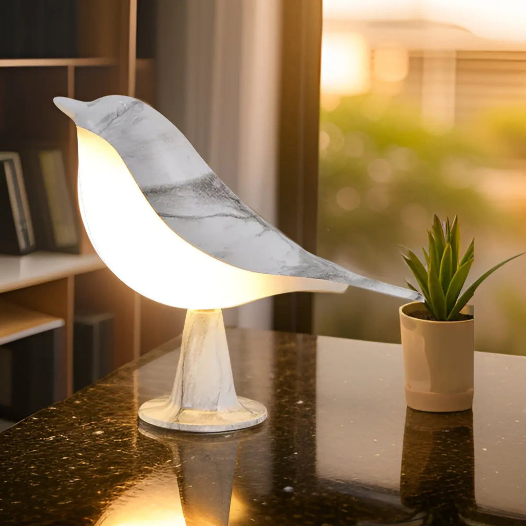 Berøringskontrol Aromaterapi Fuglelampe med Dæmpbart Lys