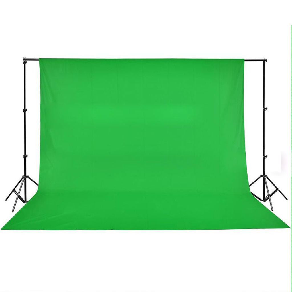 Grøn Bomulds Chroma Key Baggrund Uden Sømme 500 x 300 cm