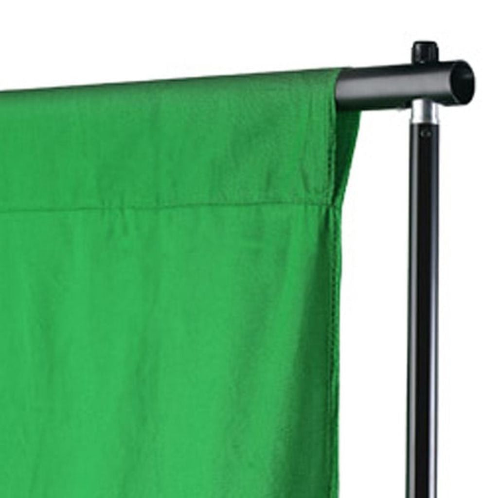 Grøn Chroma Key Baggrund i Premium Bomuld 300 x 300 cm