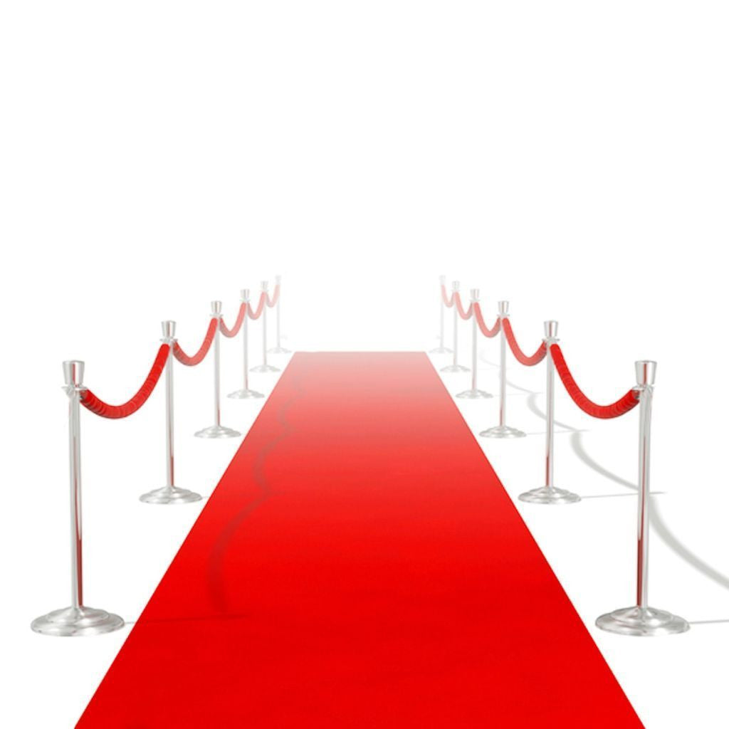 Elegant Crimson Tæppe Løber 1 x 5 m - 400 g/m²