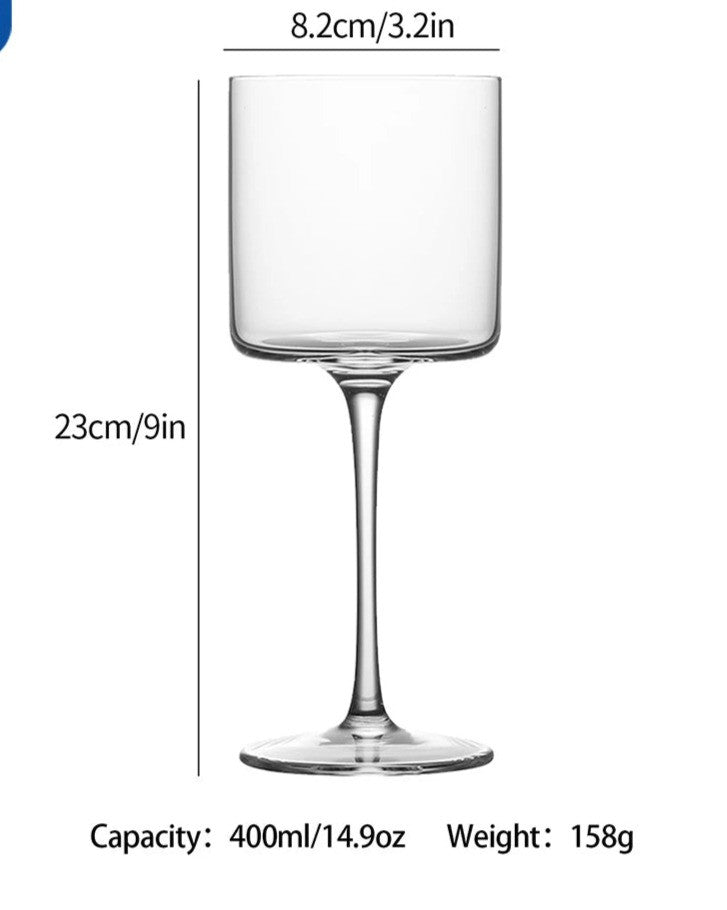 Firkantede Highball Glas i Krystal - Elegant Design med Sikkert Greb
