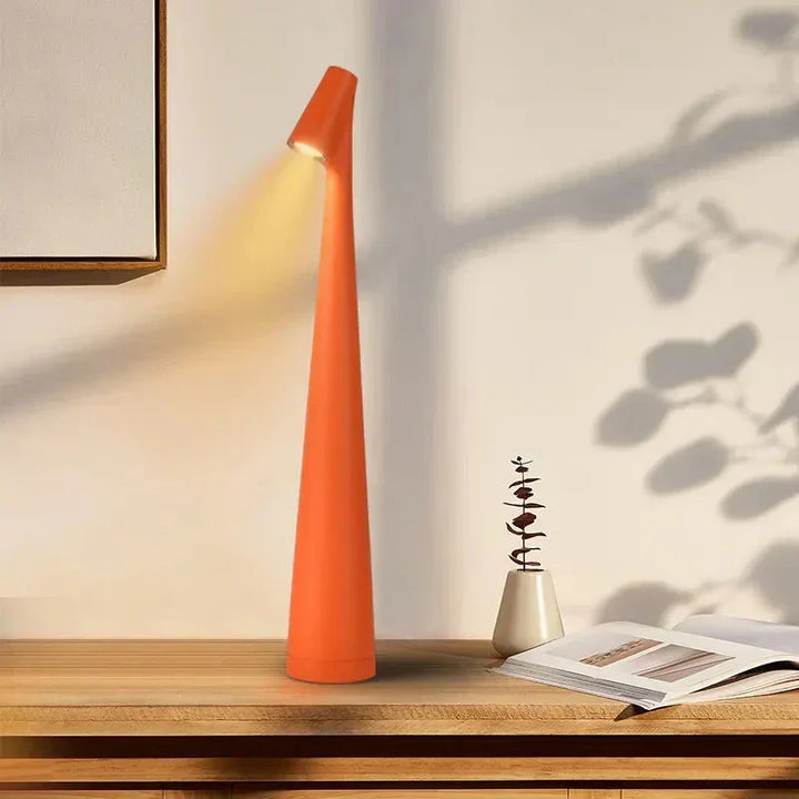 Dæmpbar Aztec Touch Bordlampe i Metal og Stof