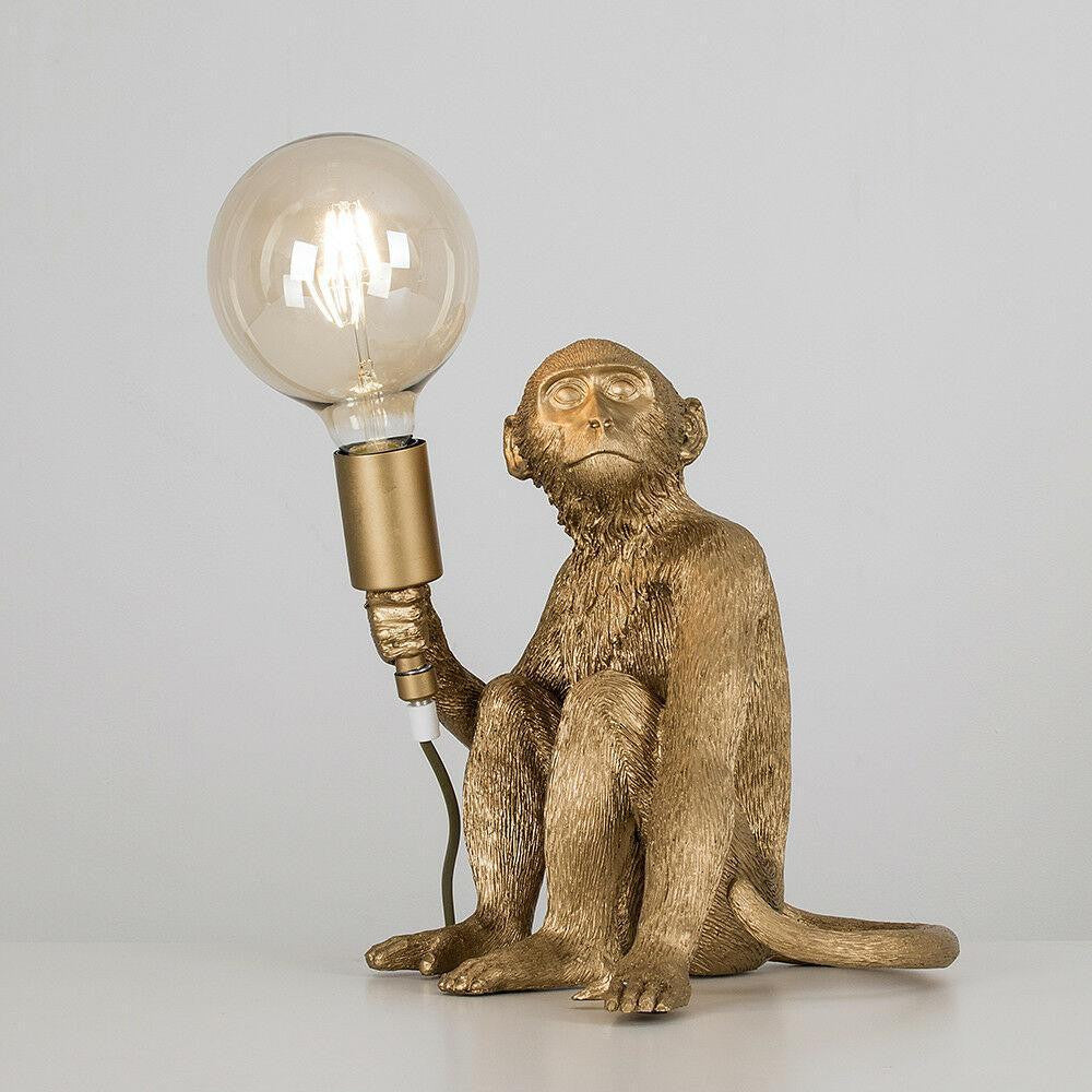 Abelone Bordlampe med Abe-design i Sort eller Guld