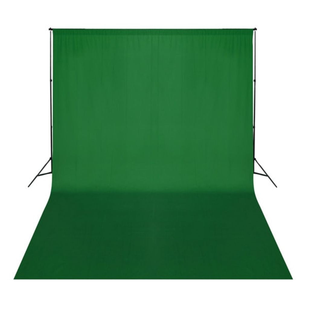 Grøn Bomulds Chroma Key Baggrund Uden Sømme 500 x 300 cm