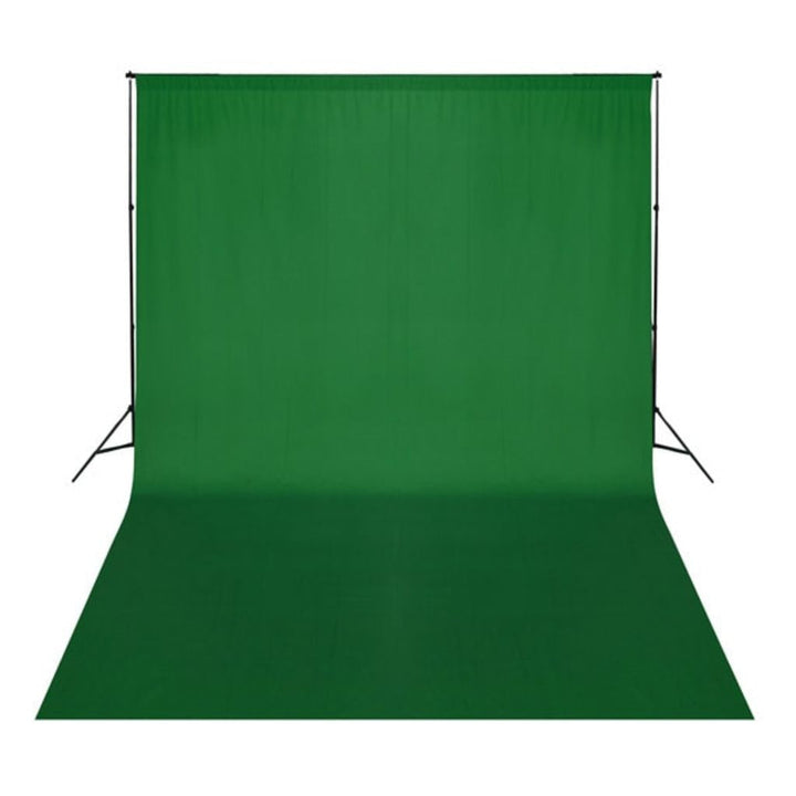 Grøn Bomulds Chroma Key Baggrund Uden Sømme 500 x 300 cm
