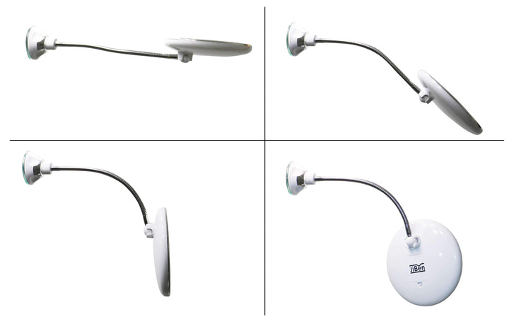 LED Makeup Forstørrelsesspejl med 10x Forstørrelse og Fleksibel Hals