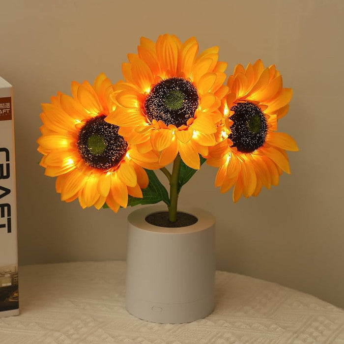 Solskins LED Bordlampe med Genopladeligt USB Batteri