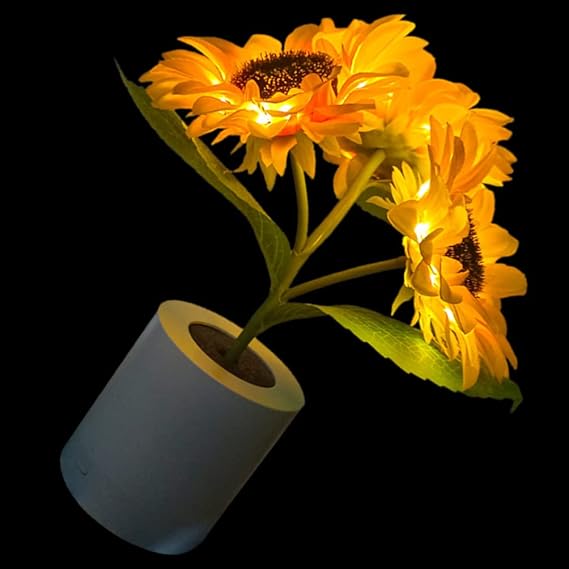 Solskins LED Bordlampe med Genopladeligt USB Batteri
