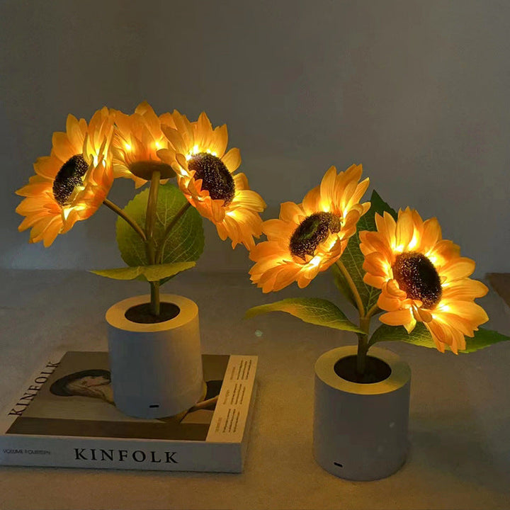 Solskins LED Bordlampe med Genopladeligt USB Batteri