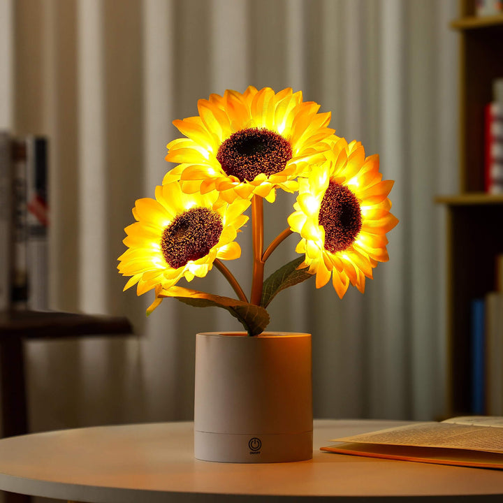 Solskins LED Bordlampe med Genopladeligt USB Batteri