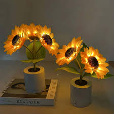 Solskins LED Bordlampe med Genopladeligt USB Batteri