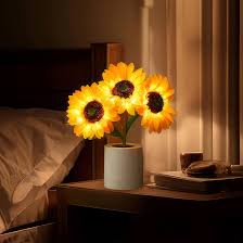 Solskins LED Bordlampe med Genopladeligt USB Batteri