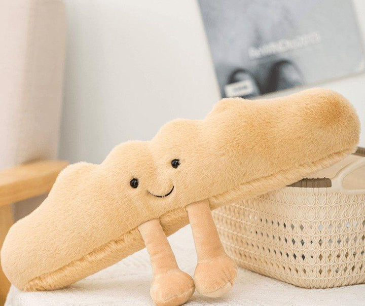 Hyggelig Plush Pude - Croissant, Brød, Bretzel, Baguette
