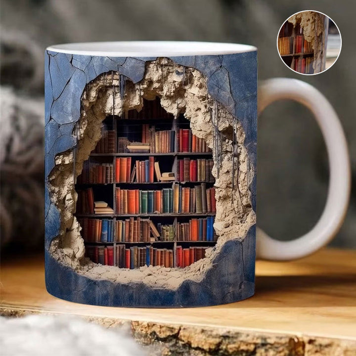 3D Keramisk Bibliotekskrus til Bogelskere