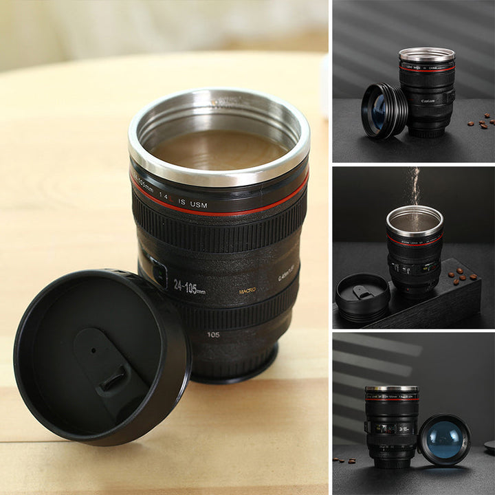 Kamera Linse Kaffe Kop - Isoleret Rejse Kop til Fotografer