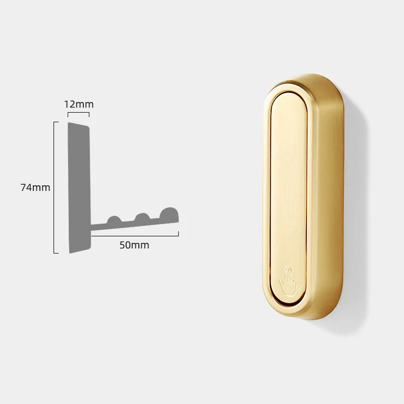 Foldbare Metal Væghængere til Frakker og Tasker - Minimalistisk Design