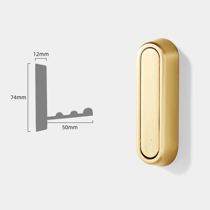 Foldbare Metal Væghængere til Frakker og Tasker - Minimalistisk Design