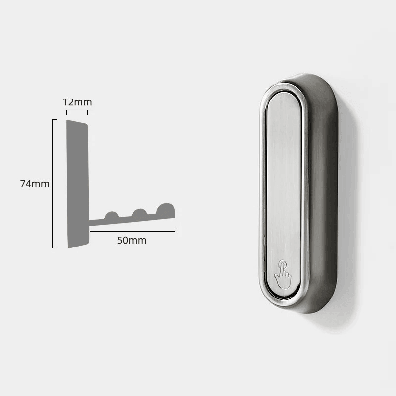 Foldbare Metal Væghængere til Frakker og Tasker - Minimalistisk Design