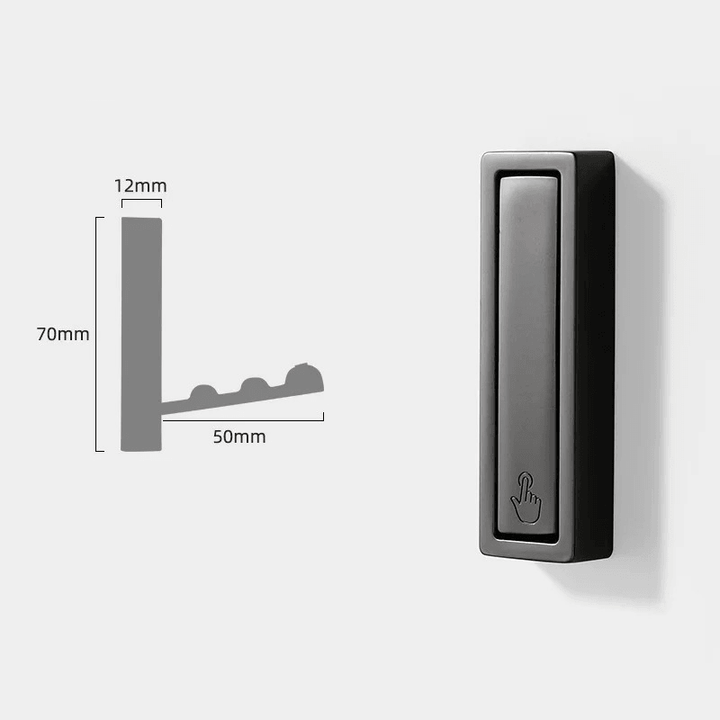 Foldbare Metal Væghængere til Frakker og Tasker - Minimalistisk Design