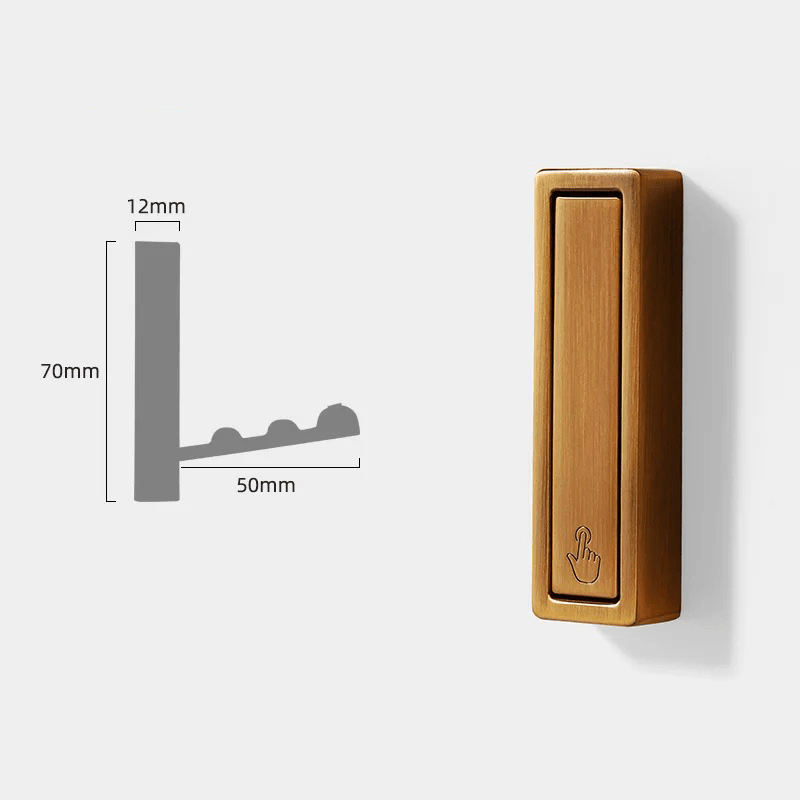Foldbare Metal Væghængere til Frakker og Tasker - Minimalistisk Design