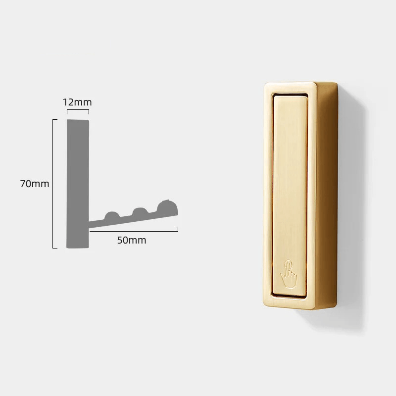Foldbare Metal Væghængere til Frakker og Tasker - Minimalistisk Design