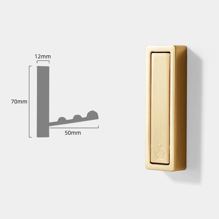 Foldbare Metal Væghængere til Frakker og Tasker - Minimalistisk Design
