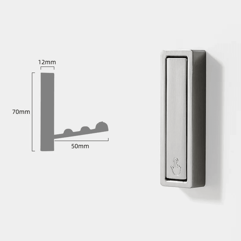 Foldbare Metal Væghængere til Frakker og Tasker - Minimalistisk Design