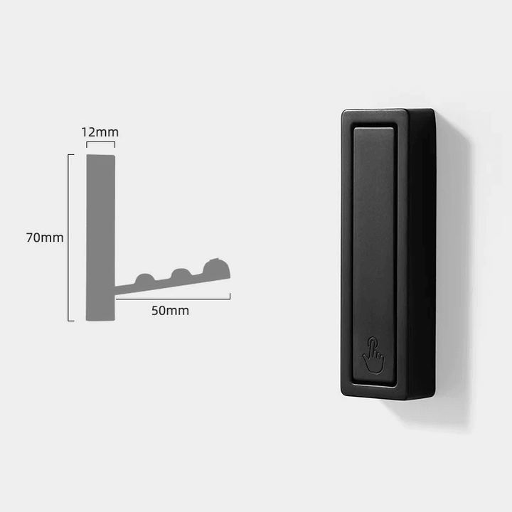 Foldbare Metal Væghængere til Frakker og Tasker - Minimalistisk Design