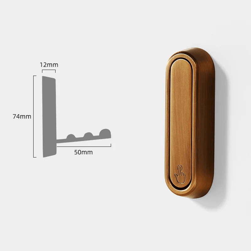 Foldbare Metal Væghængere til Frakker og Tasker - Minimalistisk Design
