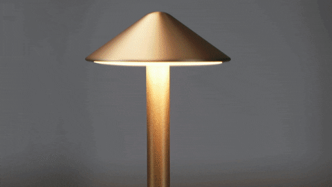 Bærbar Trådløs Touch Control Lampe i Aluminium og Metal