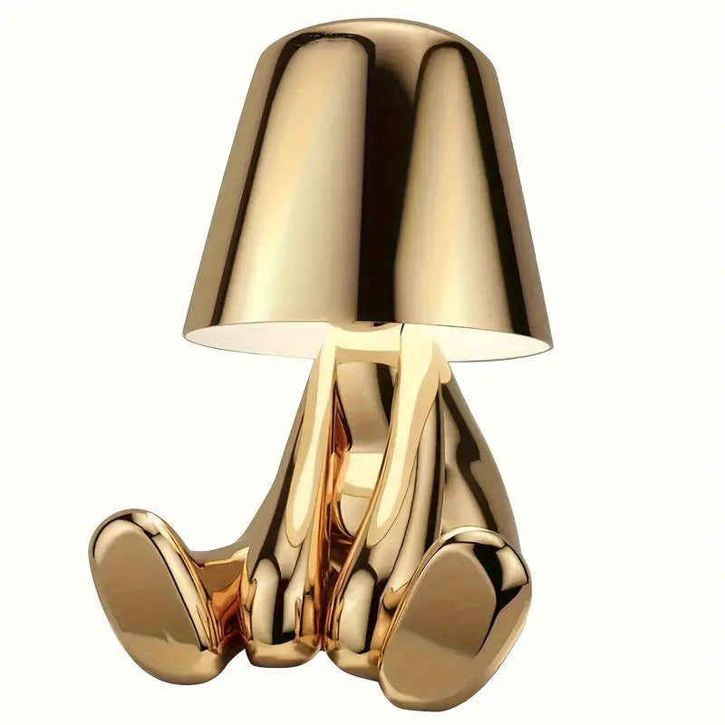 Genopladelig LED Bordlampe med Dæmpbart Varmt Lys