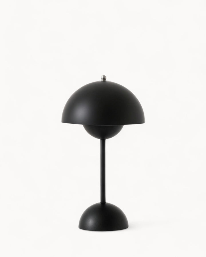 Dæmpbar Skandinavisk Metal LED Bordlampe i Mat Sort