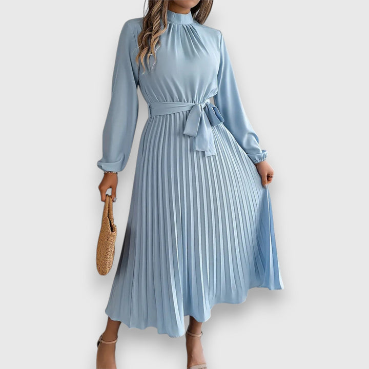 Rebecca™ | Elegant Plisseret Midi Kjole