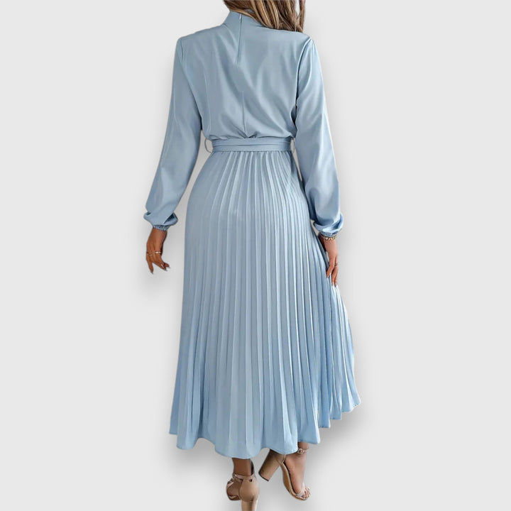 Rebecca™ | Elegant Plisseret Midi Kjole