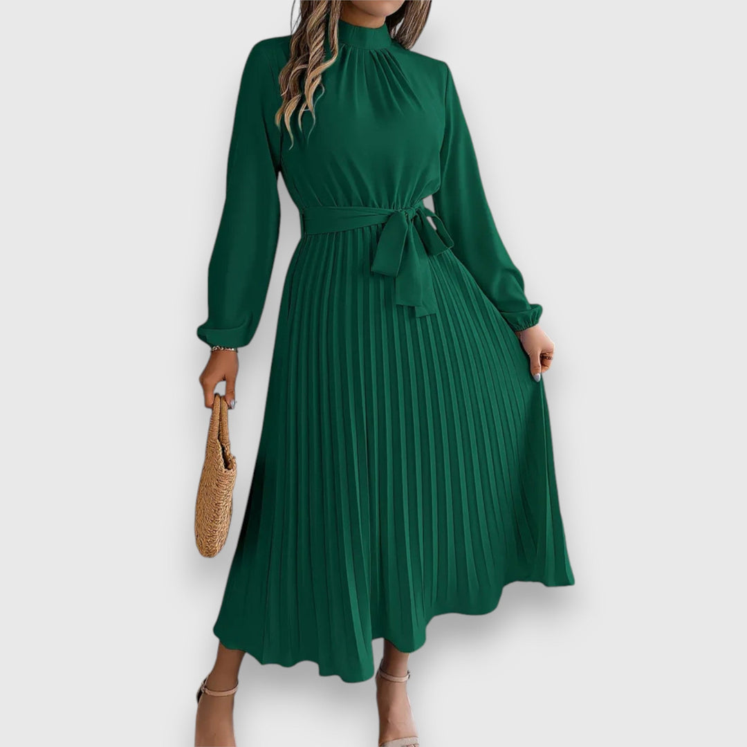 Rebecca™ | Elegant Plisseret Midi Kjole