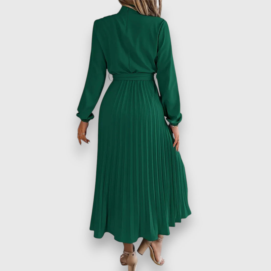 Rebecca™ | Elegant Plisseret Midi Kjole