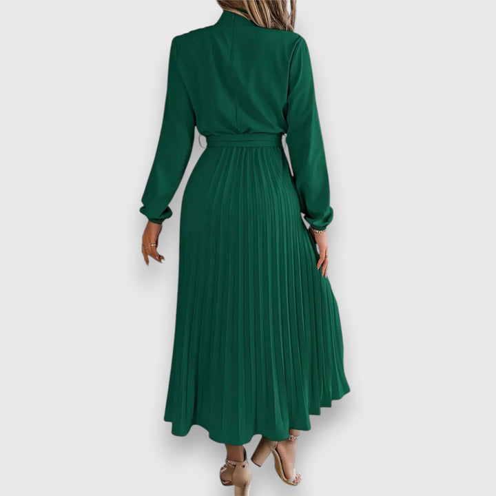 Rebecca™ | Elegant Plisseret Midi Kjole
