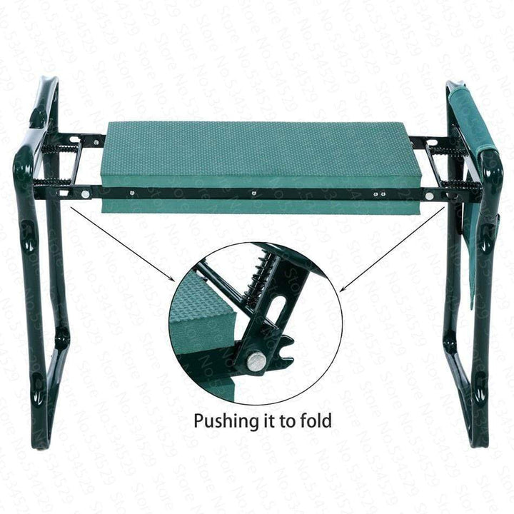 Foldbar Ergonomisk Haveknæler med Værktøjsbag i EVA Skum