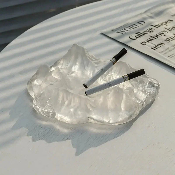 Glas Askebæger med Gletsjerdesign i Krystalglas