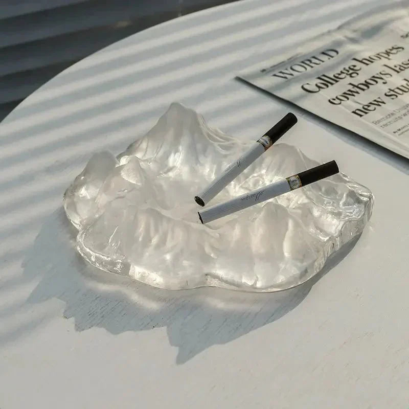 Glas Askebæger med Gletsjer Design i Krystalglas