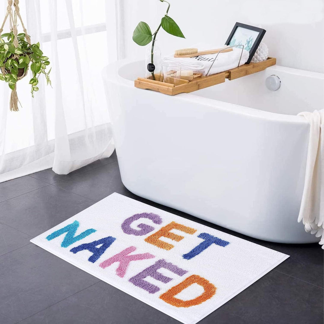 Blød Tuftet Get Naked Bademåtte i Neutrale Toner