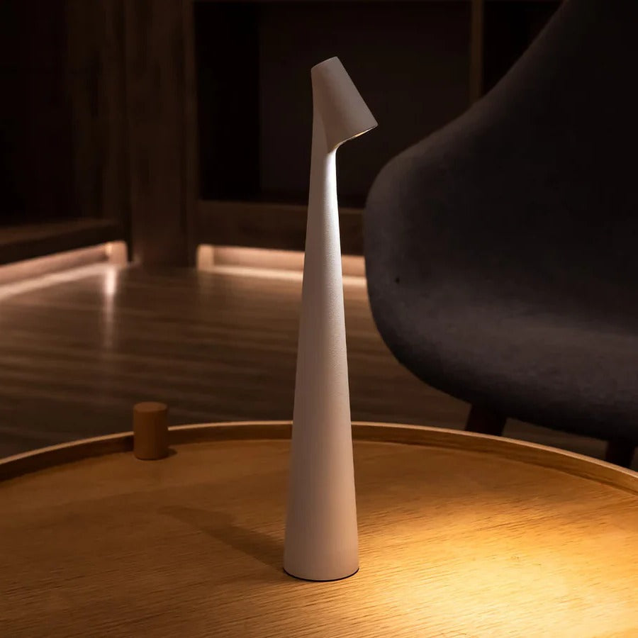 Trådløs LED Bordlampe med Touch Dæmpning i Aluminium