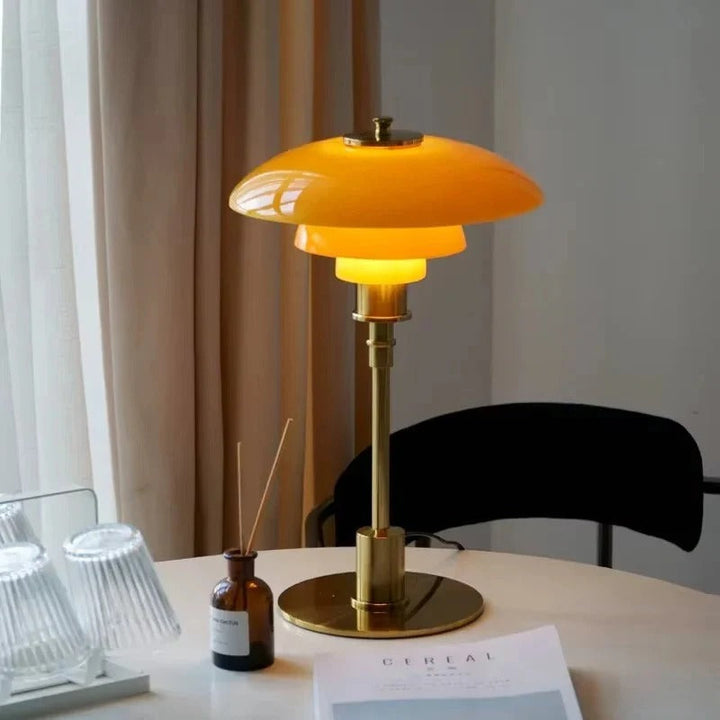 Dæmpbar Bueformet Bordlampe med E27 Base