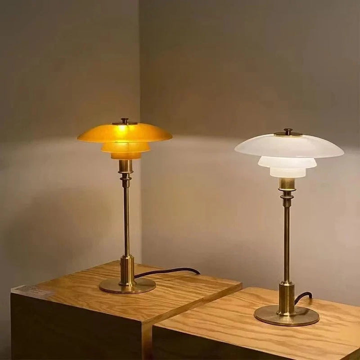 Dæmpbar Bueformet Bordlampe med E27 Base
