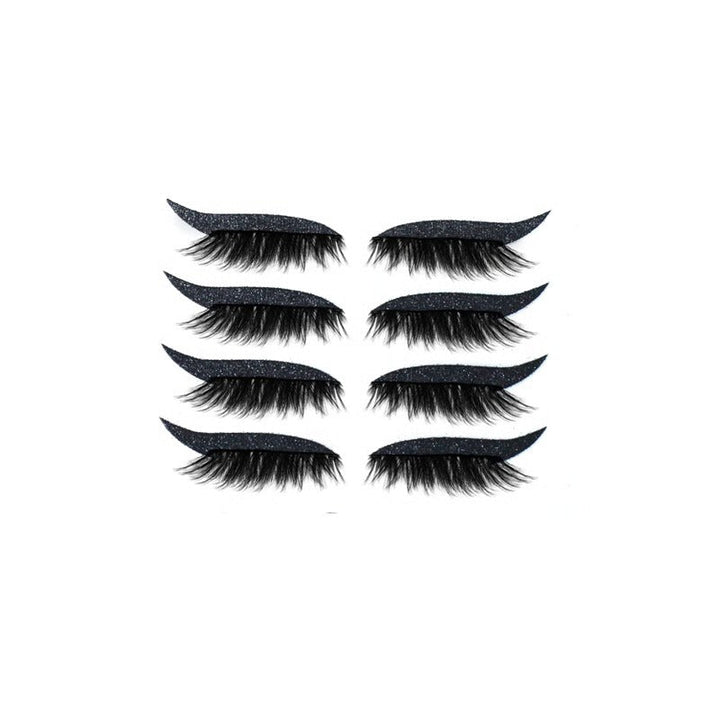 Genanvendelig 3-i-1 Eyeliner og Vippeklistermærker med Dobbeltfarvet Liner