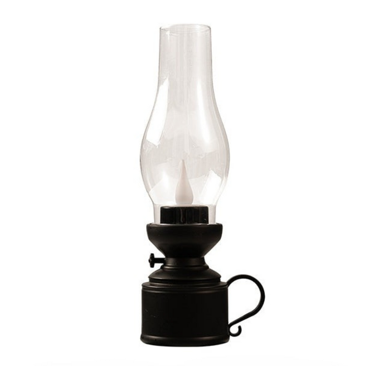Vintage LED Bordlampe med Flammende Effekt