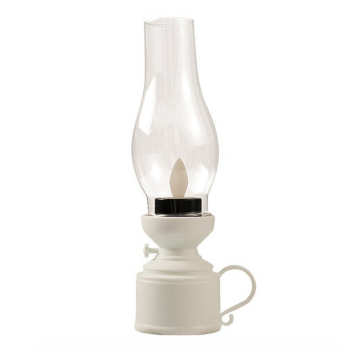 Vintage LED Bordlampe med Flammende Effekt
