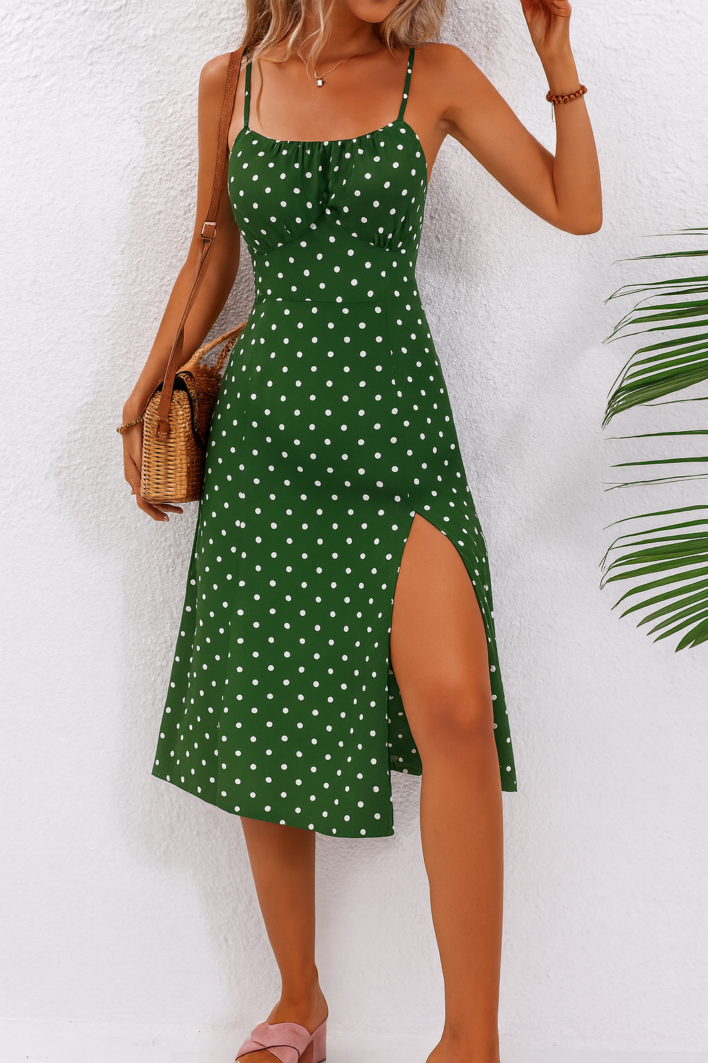 Melanie™ | Polka Dot Midi Kjole