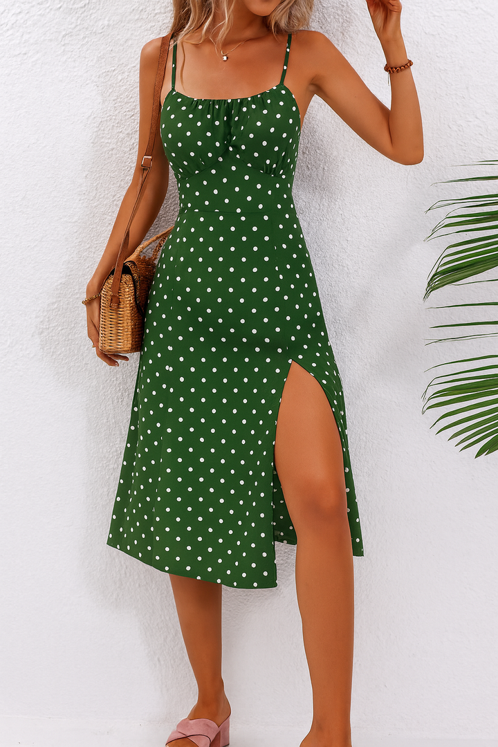 Melanie™ | Polka Dot Midi Kjole
