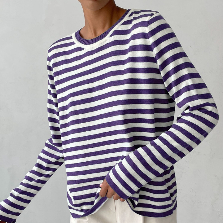 Dana™ | Chic Stribet Sommer T-Shirt